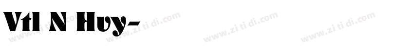 Vtl N Hvy字体转换